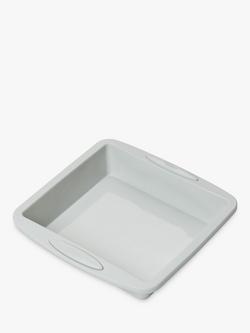 John Lewis Silicone Non-Stick Square Cake Mould, 22cm - view 2, Grey