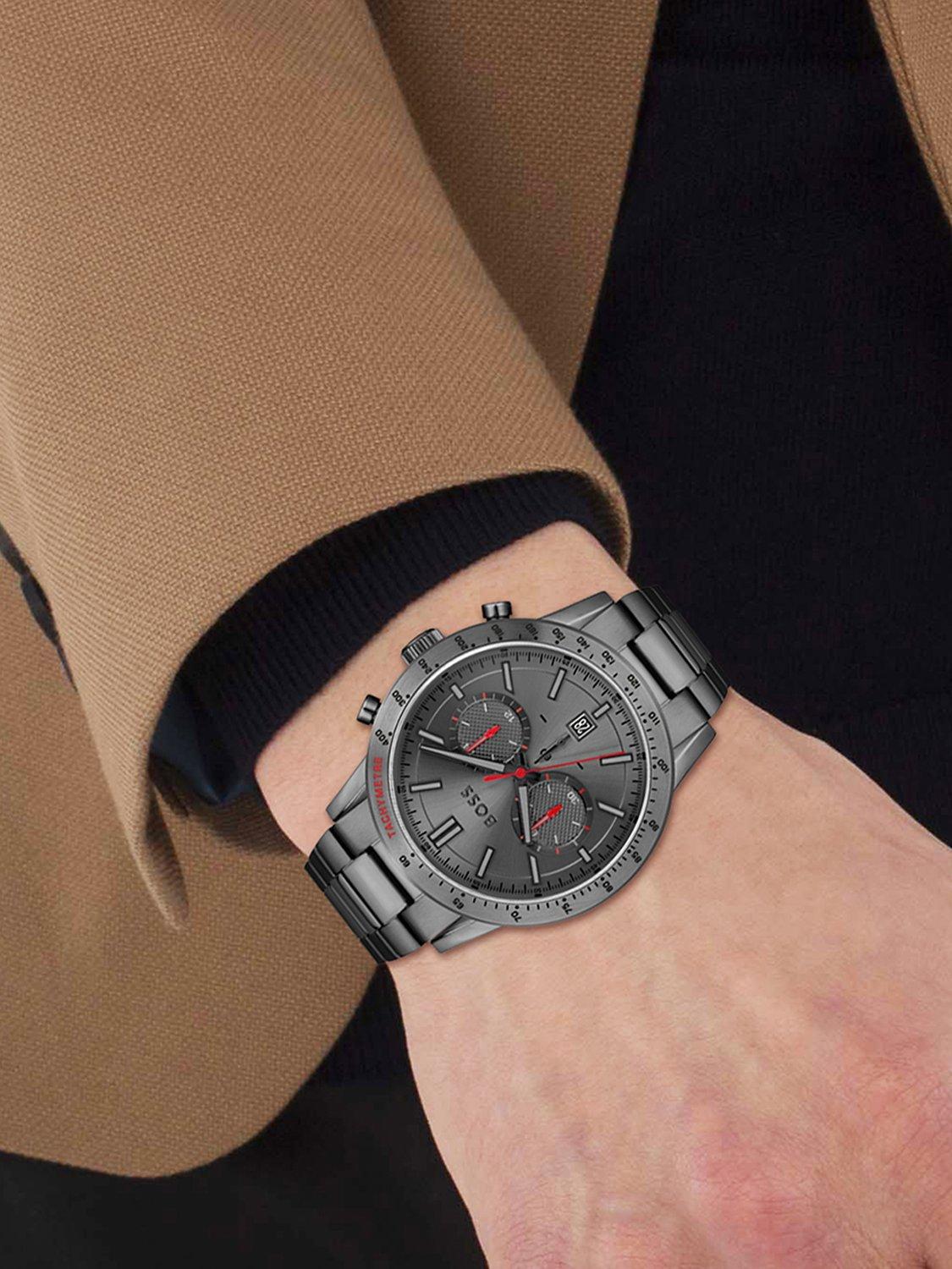 BOSS Men's Allure Chronograph Date Bracelet Strap Watch, Grey 1513924