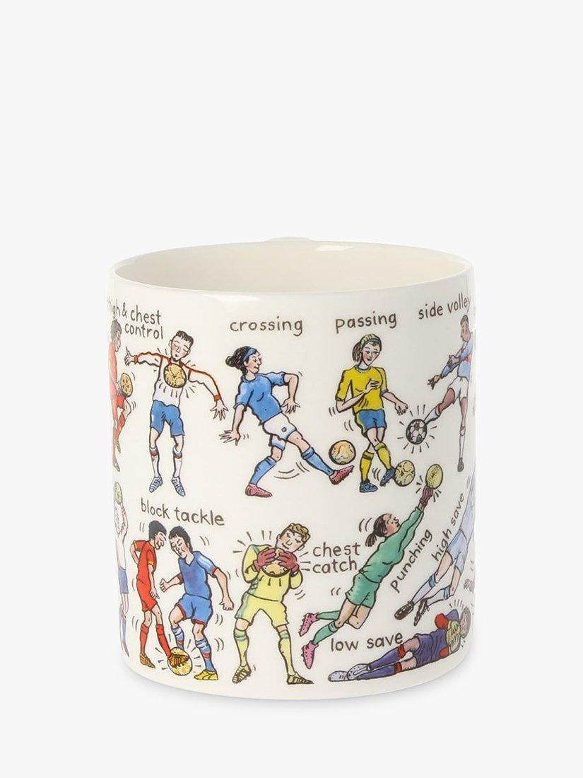 McLaggan Smith Picturemaps 'The Art Of Football' Bone China Mug, 350ml