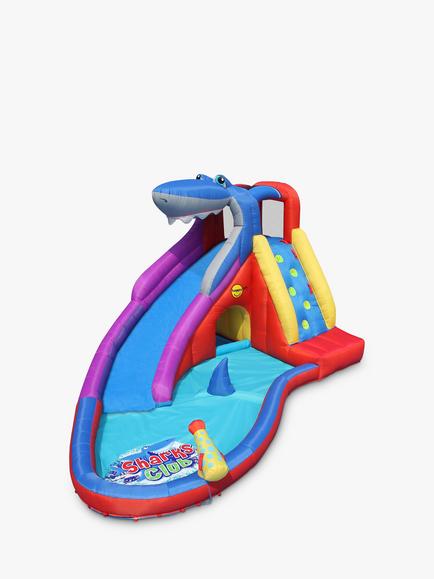 Happy Hop Inflatable Shark Slide, Multi Multi