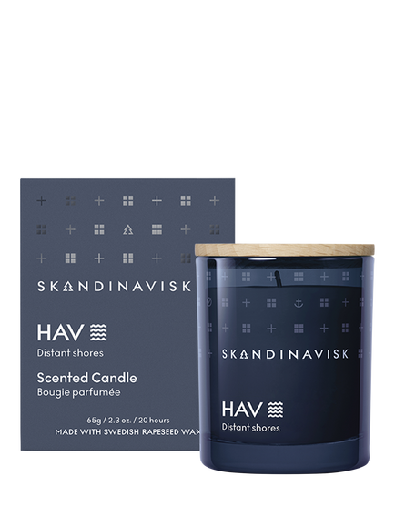 SKANDINAVISK Hav Scented Candle, 65g, Blue