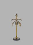 John Lewis + Matthew Williamson Palm Metal/Marble Lamp Base, Green, H43.5cm