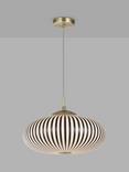 John Lewis Okapi Pendant Ceiling Light, Black/White