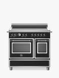 Bertazzoni Heritage Series 90cm Electric Range Cooker with Induction Hob, Black