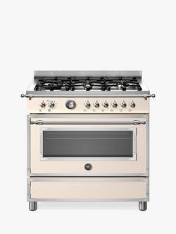 Bertazzoni Heritage Series 90cm Dual Fuel Range Cooker, Ivory