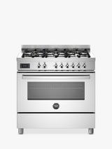 Bertazzoni Professional Series 90cm Dual Fuel Range Cooker, Stainless Steel