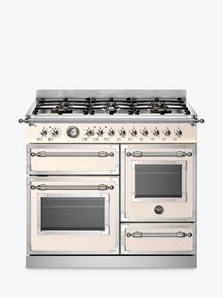 Bertazzoni Heritage Series 100cm Dual Fuel Range Cooker, Ivory