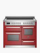Bertazzoni Professional Series XG 110cm Electric Range Cooker with Induction Hob, Red