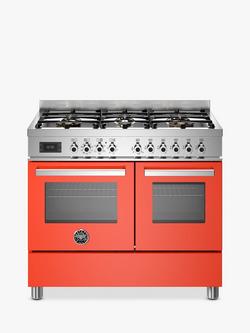 Bertazzoni Professional Series 100cm Dual Fuel Range Cooker, Orange