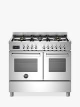 Bertazzoni Professional Series 100cm Dual Fuel Range Cooker, Stainless Steel