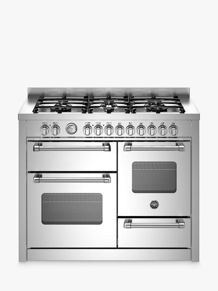 Bertazzoni Master Series 110cm Dual Fuel Range Cooker, Stainless Steel