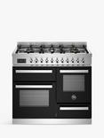 Bertazzoni Professional Series XG 100cm Dual Fuel Range Cooker, Black