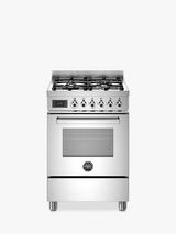 Bertazzoni Professional Series 60cm Dual Fuel Range Cooker, Stainless Steel