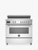 Bertazzoni Professional Series 90cm Electric Range Cooker with Induction Hob, Stainless Steel