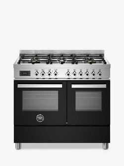 Bertazzoni Professional Series 100cm Dual Fuel Range Cooker, Black