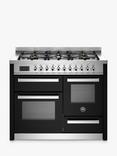 Bertazzoni Professional Series XG 110cm Dual Fuel Range Cooker, Black