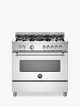 Bertazzoni Master Series 90cm Dual Fuel Range Cooker, Stainless Steel