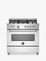 Bertazzoni Master Series 90cm Dual Fuel Range Cooker, Stainless Steel