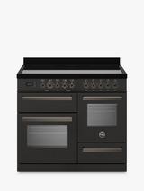 Bertazzoni Professional Series XG 100cm Electric Range Cooker with Induction Hob, Carbonio
