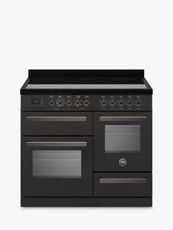 Bertazzoni Professional Series XG 100cm Electric Range Cooker with Induction Hob, Carbonio