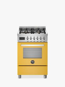 Bertazzoni Professional Series 60cm Dual Fuel Range Cooker, Yellow