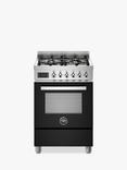 Bertazzoni Professional Series 60cm Dual Fuel Range Cooker, Black