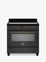 Bertazzoni Professional Series 90cm Electric Range Cooker with Induction Hob, Carbonio
