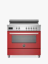 Bertazzoni Professional Series 90cm Electric Range Cooker with Induction Hob, Red
