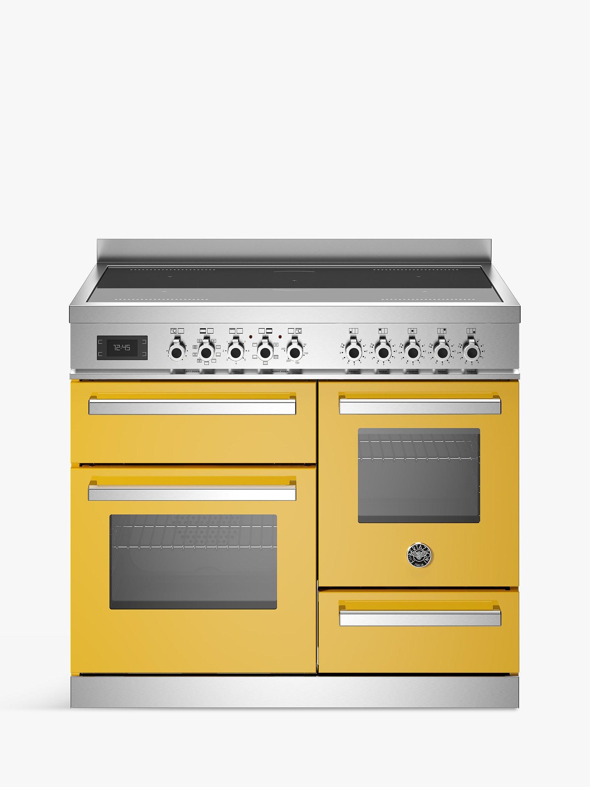 Bertazzoni Professional Series XG 100cm Electric Range Cooker with Induction Hob Yellow