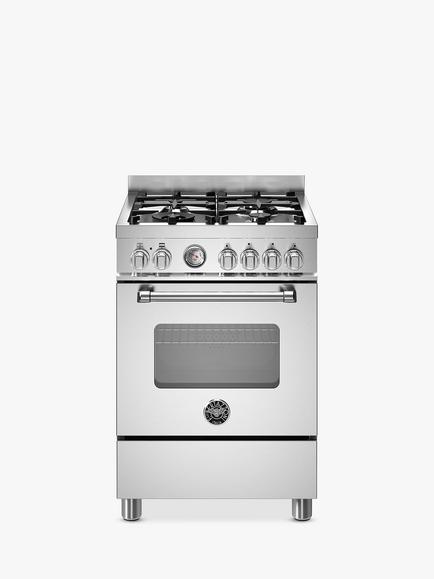 Bertazzoni Master Series 60cm Dual Fuel Range Cooker, Stainless Steel