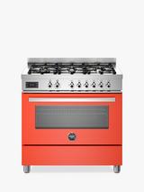 Bertazzoni Professional Series 90cm Dual Fuel Range Cooker, Orange