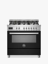 Bertazzoni Professional Series 90cm Dual Fuel Range Cooker, Black