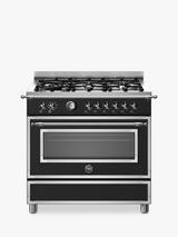 Bertazzoni Heritage Series 90cm Dual Fuel Range Cooker, Black