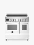 Bertazzoni Professional Series 90cm Electric Range Cooker with Induction Hob, White