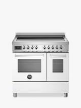 Bertazzoni Professional Series 90cm Electric Range Cooker with Induction Hob, White
