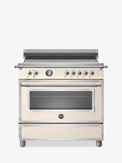 Bertazzoni Heritage Series 90cm Electric Range Cooker with Induction Hob, Ivory