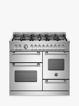 Bertazzoni Master Series 100cm Dual Fuel Range Cooker, Stainless Steel