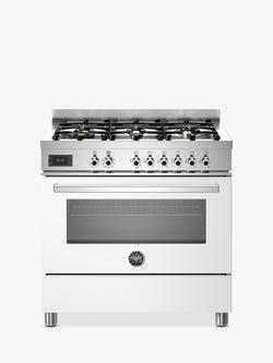Bertazzoni Professional Series 90cm Dual Fuel Range Cooker, White