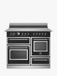 Bertazzoni Heritage Series 100cm Electric Range Cooker with Induction Hob, Black