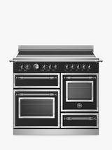 Bertazzoni Heritage Series 100cm Electric Range Cooker with Induction Hob, Black