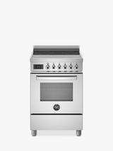 Bertazzoni Professional Series 60cm Electric Range Cooker with Induction Hob, Stainless Steel