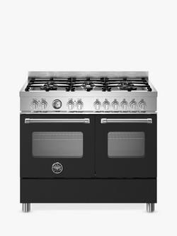 Bertazzoni Master Series 100cm Dual Fuel Range Cooker, Black