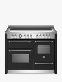 Bertazzoni Master Series 110cm Electric Range Cooker with Induction Hob, Black
