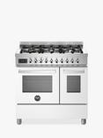 Bertazzoni Professional Series 90cm Dual Fuel Range Cooker, White