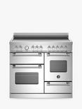 Bertazzoni Master Series 100cm Electric Range Cooker with Induction Hob, Stainless Steel