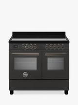 Bertazzoni Professional Series 100cm Electric Range Cooker with Induction Hob, Carbonio
