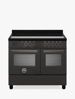 Bertazzoni Professional Series 100cm Electric Range Cooker with Induction Hob, Carbonio
