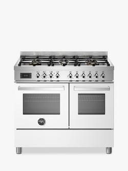Bertazzoni Professional Series 100cm Dual Fuel Range Cooker, White