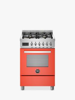 Bertazzoni Professional Series 60cm Dual Fuel Range Cooker, Orange