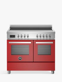 Bertazzoni Professional Series 100cm Electric Range Cooker with Induction Hob, Red